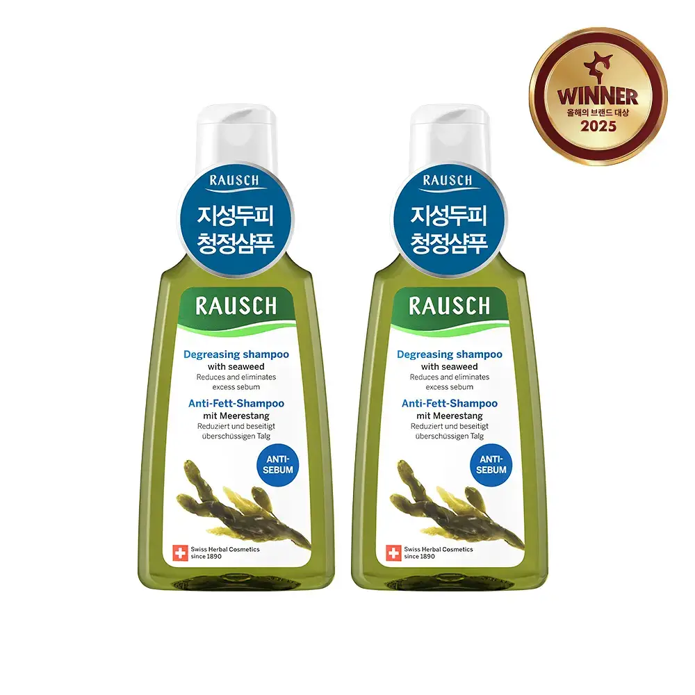 [지성청정샴푸]라우쉬 씨위드 디그리징 샴푸 200ml 듀오기획 (200ml+200ml)